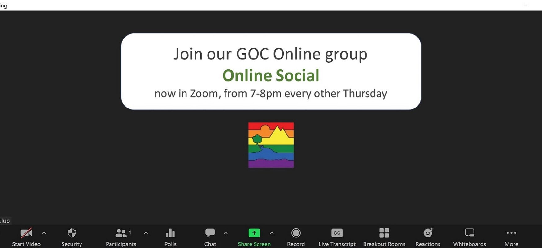 GOC online networking in Zoom