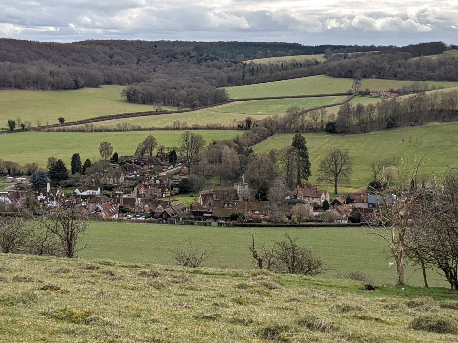 Berkshire and Mid Thames:Circular walk in the South Chilterns from Ibstone via Turville and Fingest