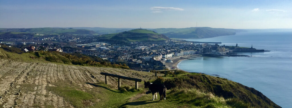 Aberystwyth town and Pen Dinas