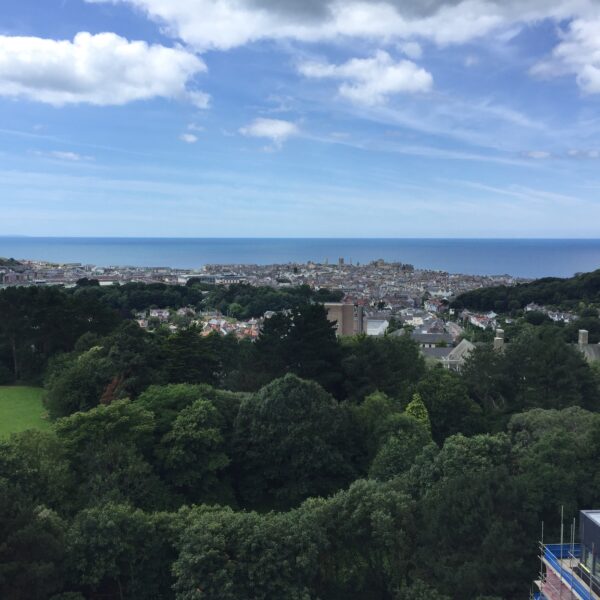 Aberystwyth town from University