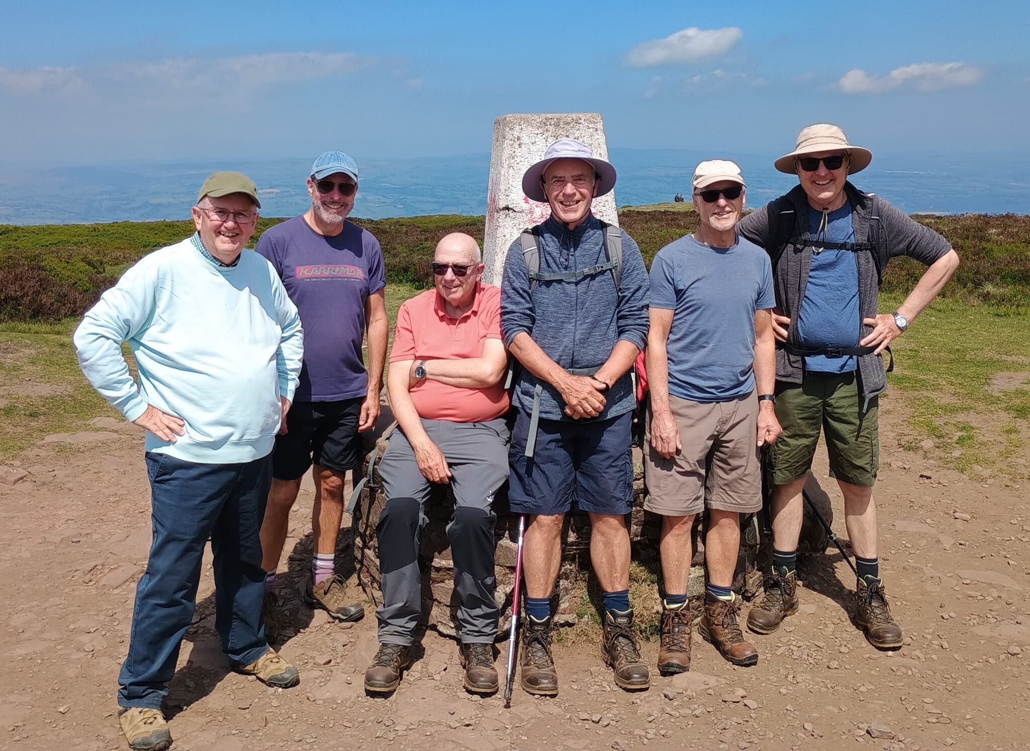 Six Intrepid GOC Members Conquer the Highest Point in Herefordshire.