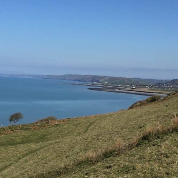 View from Aberarth to Llanrhystud