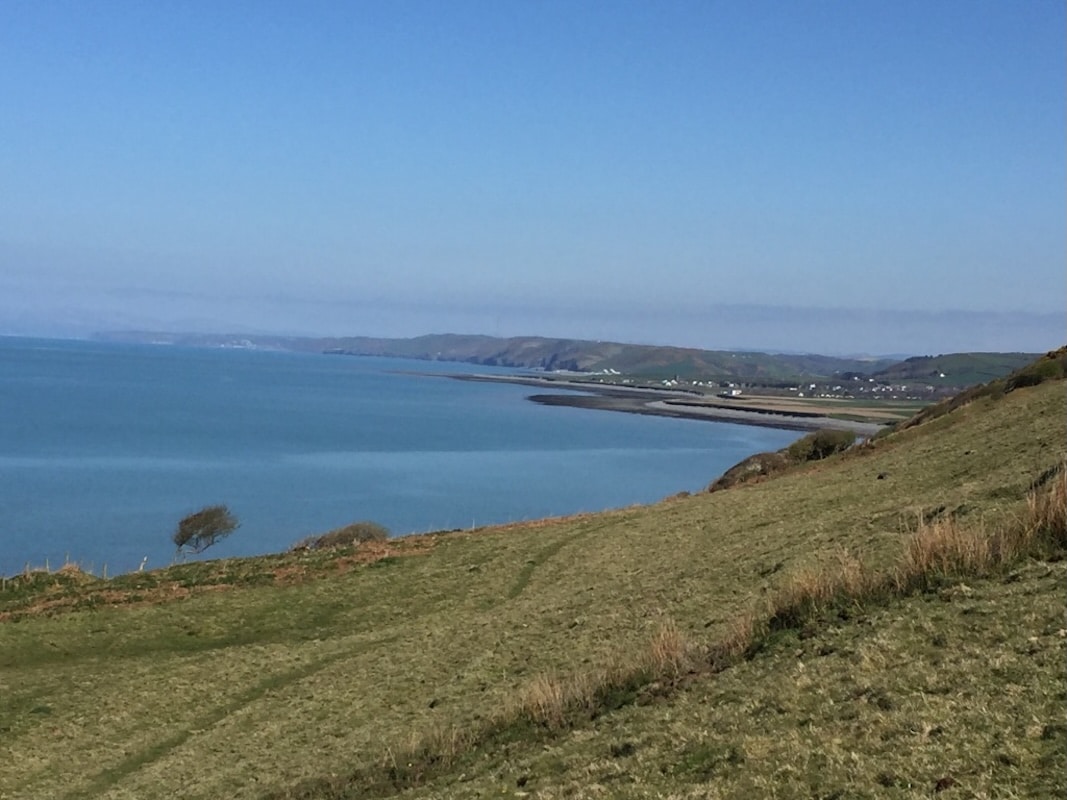 View from Aberarth to Llanrhystud